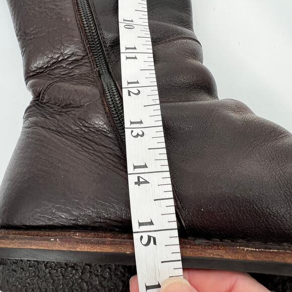 Trippen Crusader Boot Women EU 38 US 7 Dark Brown Leather Tall Knee High Germany - Picture 11 of 12